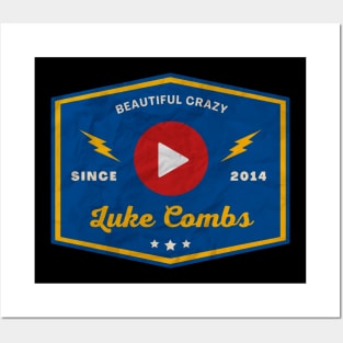 Luke Combs // Play Button Posters and Art